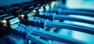 Baie de brassage réseau informatique professionnelle