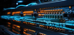 fibre optique illustrant réseau haut débit pro